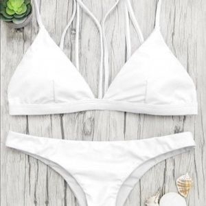 Zaful size small white bikini
